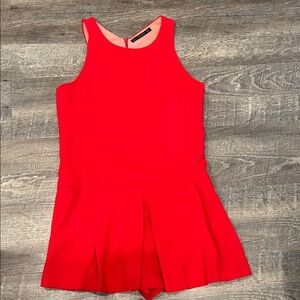 Zara Vibrant Red Romper